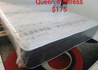 $175 Queen mattress only brand new free delivery same-day firm or soft