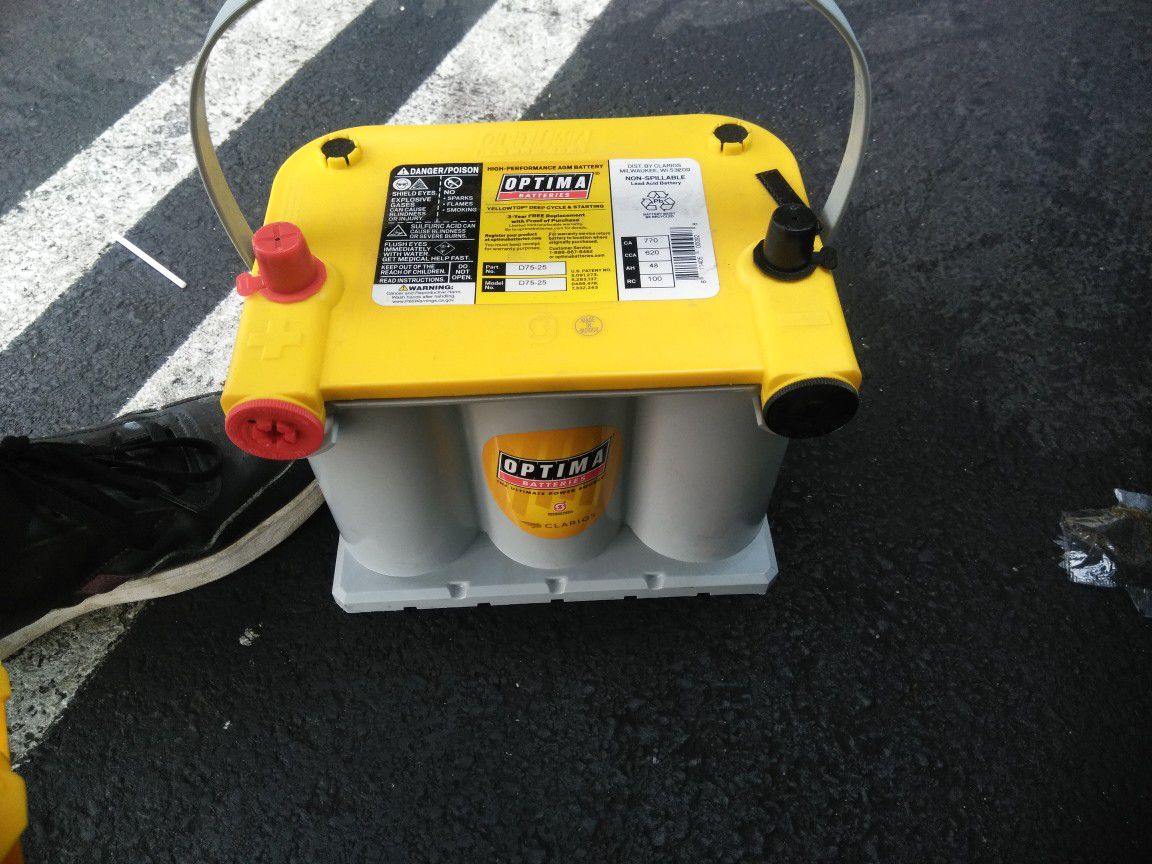 Optima batteries yellow Top