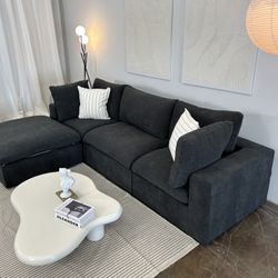 Black Charcoal Couch 