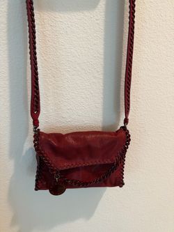 New Stella McCartney red shoulder bag  cross body purse