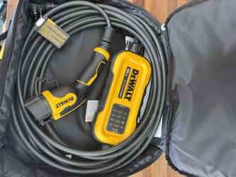 DEWALT Level-2 Portable Electric Vehicle EV Charger up to 16 Amps, 120-240-Volt AC 3.8 KW, 25 Ft. Cable, Weatherproof
