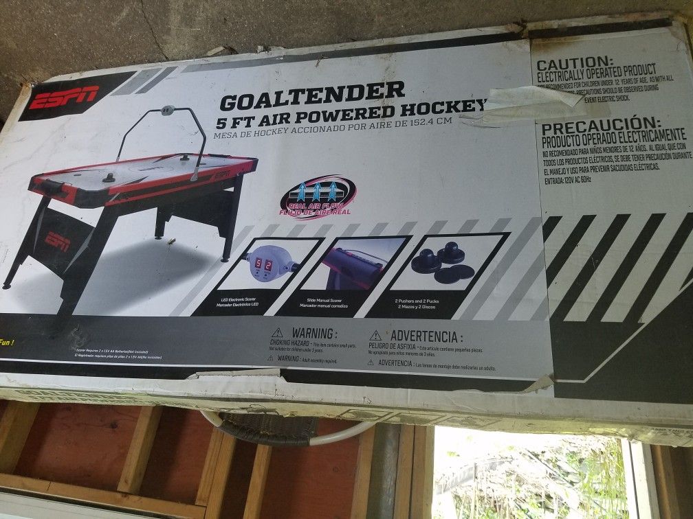 Goldtender 5ft air hockey table espn