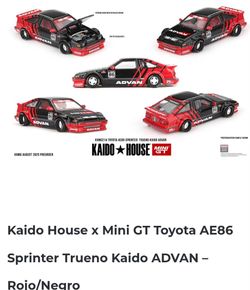 Kaido House Mini GT Toyota AE86 Sprinter Trueno ADVAN