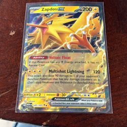 Zapdos EX Pokemon Card