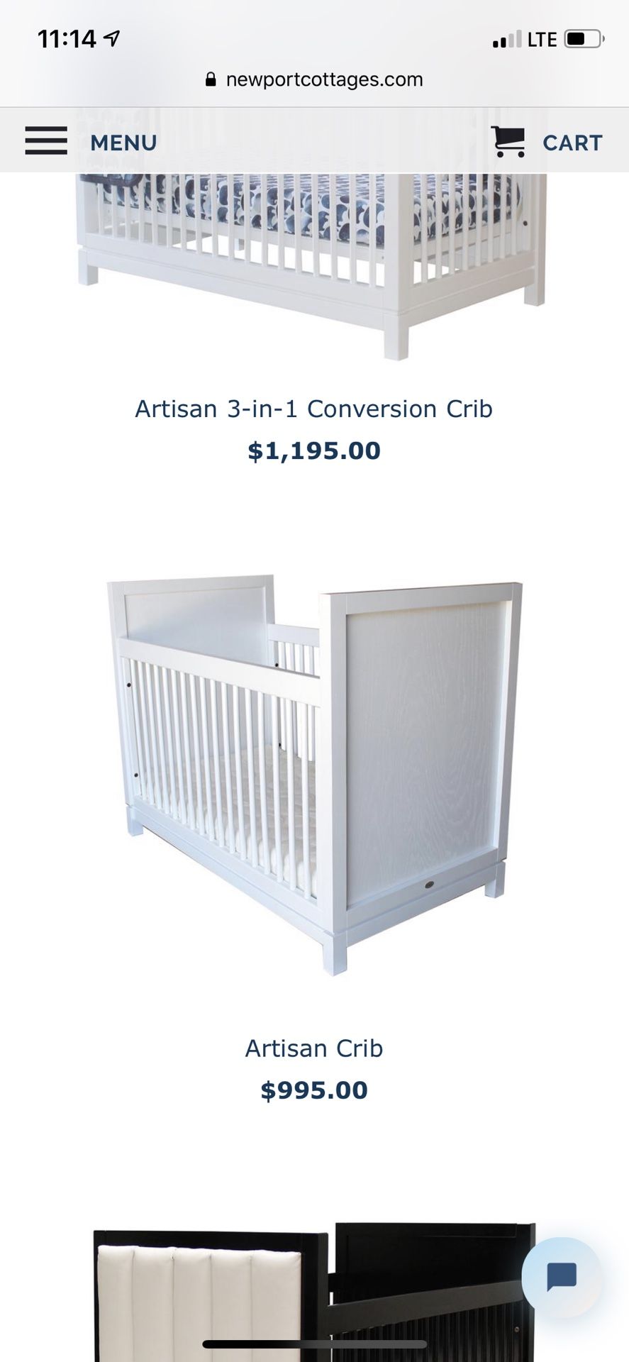 Newport Cottages Baby Crib