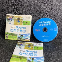 Nintendo Wii Sports Video Game Disc, Manual & Sleeve, RVL-006(USA)