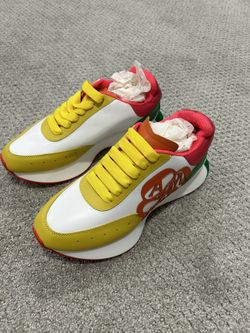Alexander McQueen Colorful Sneakers with Yellow New no box. I have size 9 Unisex