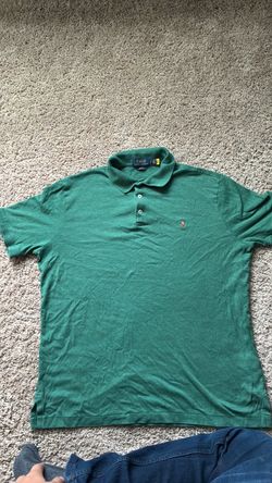 Polo Ralph Lauren Classic Fit Cotton Mesh Polo Shirt - Green Size M