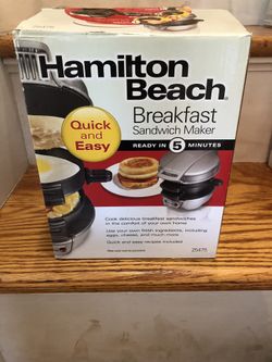 Hamilton Beach Breakfast Sandwich Maker New