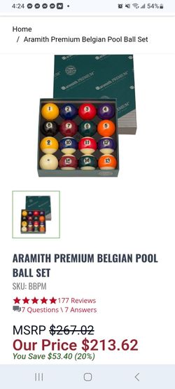 Belgium billiard balls