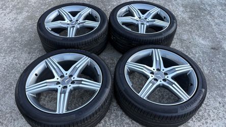 20 INCH MERCEDES AMG STAGGERED NEW RIMS AND TIRES 5x112