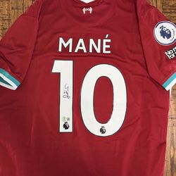 Sadio Mané signed Liverpool jersey W/COA