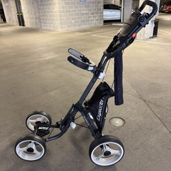 CaddyTek Superlite Explorer 4-Wheel Golf Push Cart – Foldable (Great Condition)