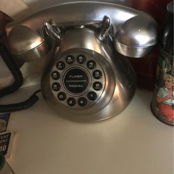 Silver Phone Touch Dial