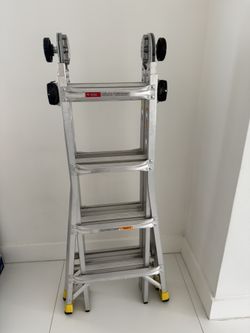 Gorilla Ladders Multi-Position Aluminum Ladder – 18 ft Reach, 300 lb Capacity