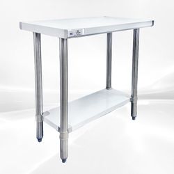 30W x 18D x 34HAll Stainless Steel Table NSF WTSS-1830-418