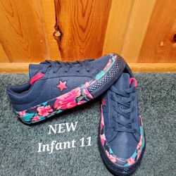 NEW Converse One Star Flower sneakers Infant 11