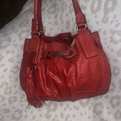 Red Leather, Juicy Couture Purse