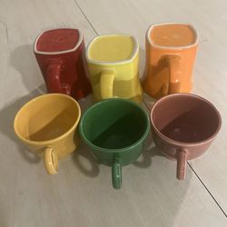 Fiesta Ware Coffee Mugs, And Tea Cups