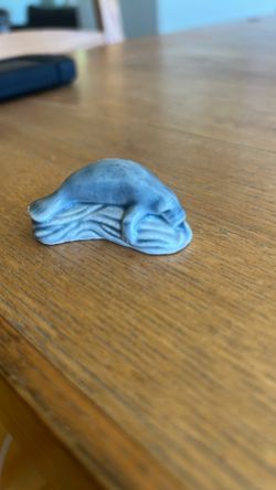 Gray Manatee Figurine, Vintage