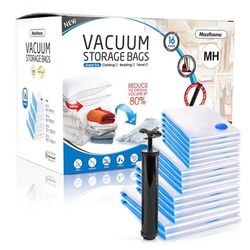 Vacuum Clothing Storage Bags (16pcs)
