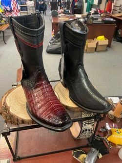 Nuevas botas vaqueras de piel original para hombre