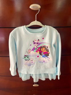Gabby’s dollhouse blue tutu toddler sweatshirt size 3T
