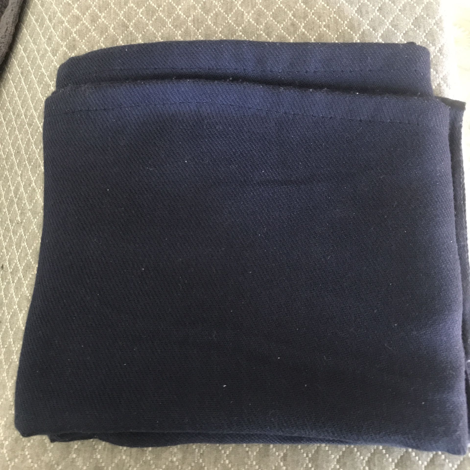 Travel or home navy blue blanket light weight