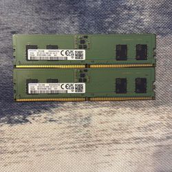 Pair of DDR5 8GB 4800 Hz RAM