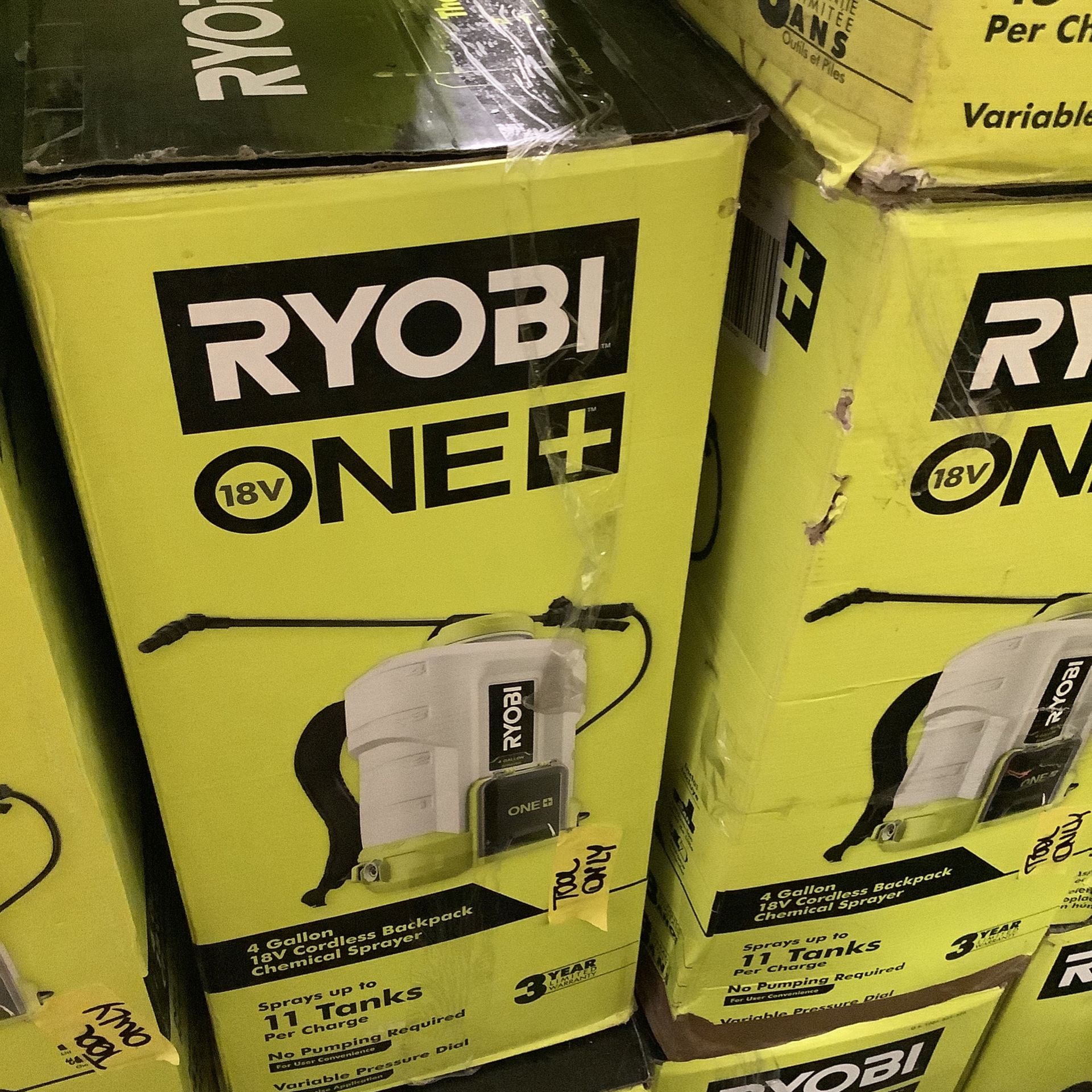 RYOBI ONE+ 18V Cordless Battery 4 Gal. Backpack Chemical Sprayer (Tool Only)