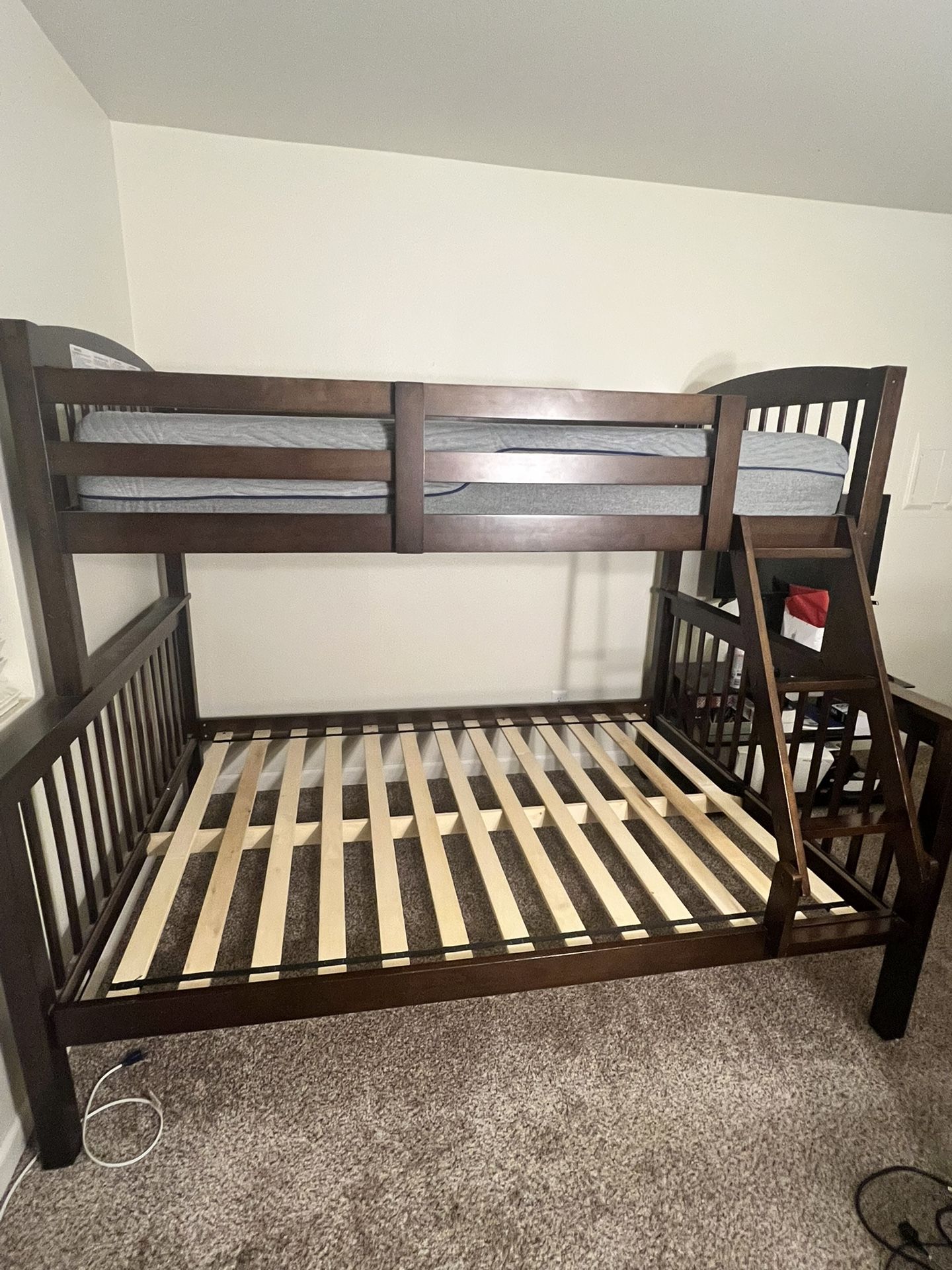 Bunk Bed With Memory Foam Twin Mattress