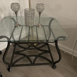 Glass End Table