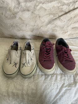 Used Mens Size 8 Vans And Converse