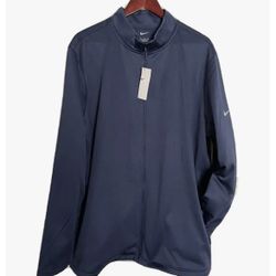 Nike Men's Midnight Navy Thermal-Fit Full-Zip Fleece. Sz. XXL. New With Tags.