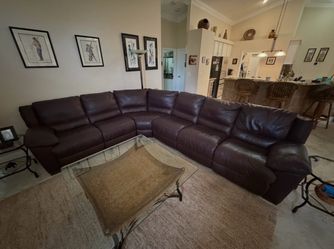 Sectional by Natuzzi & cocktail table