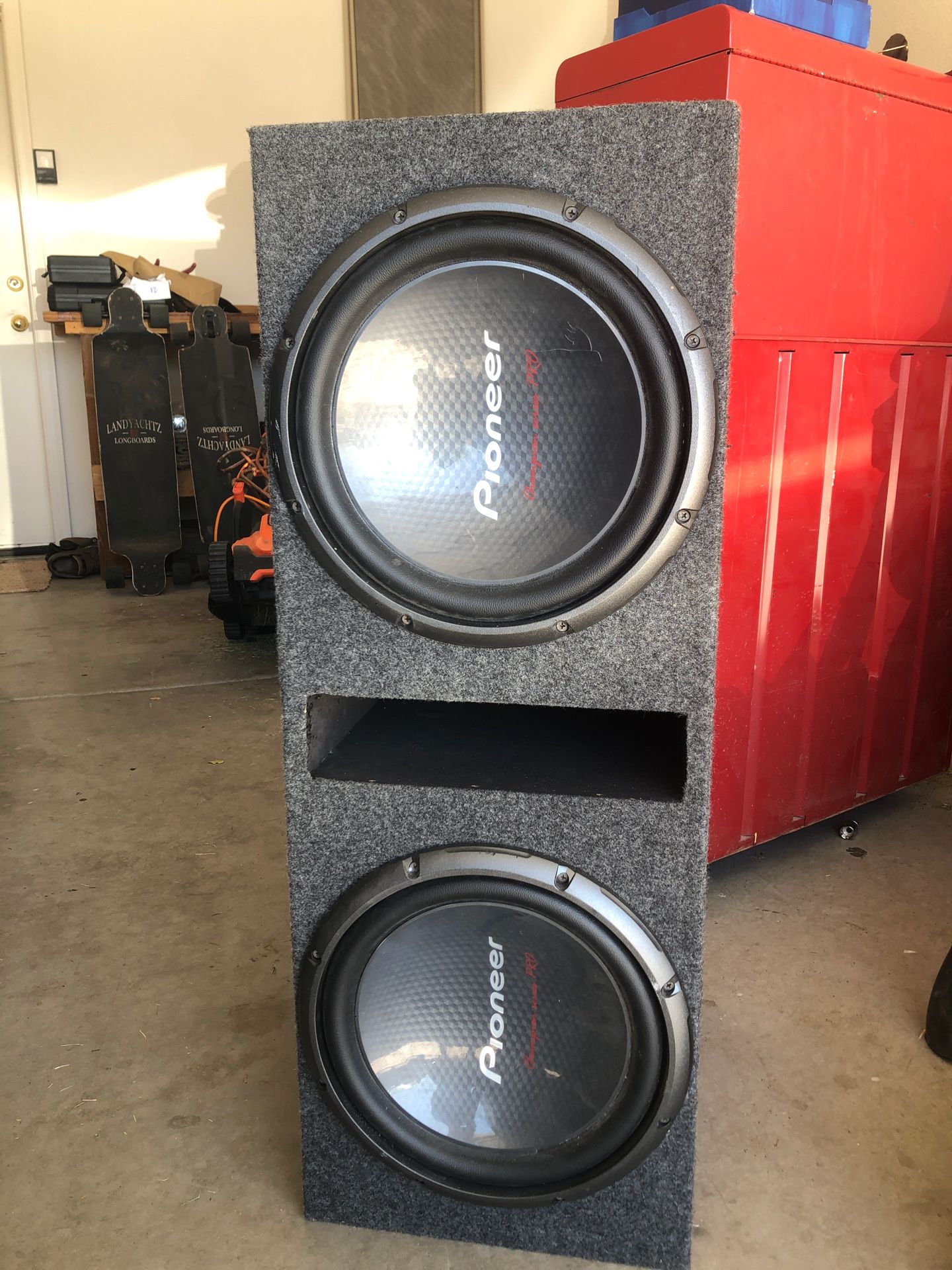 Dual 12in Pioneer Subs in Ported Box