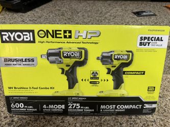 New - 1/2 and 3/8 Inch Brushless Impact Wrenches