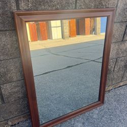 vintage maple decorative mirror 