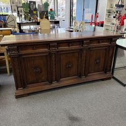 Large wooden credenza