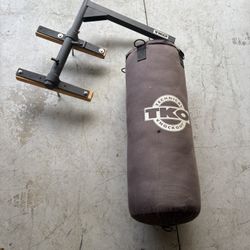 TKO Heavy Bag + Wall Mount Bracket + Chain + Strap