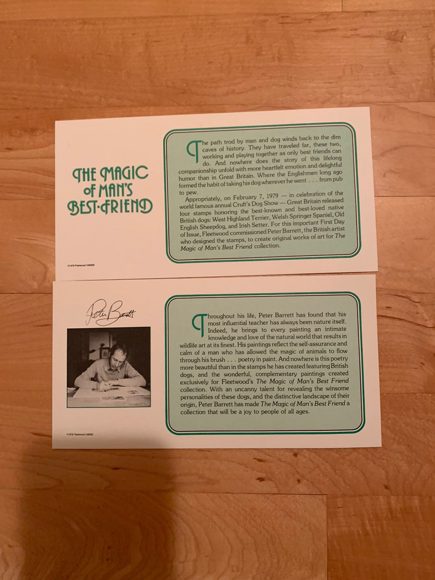 GREAT BRITAIN FDC’s Featuring “THE MAGIC OF MAN’S BEST FRIEND”. 5 Covers With COA!
