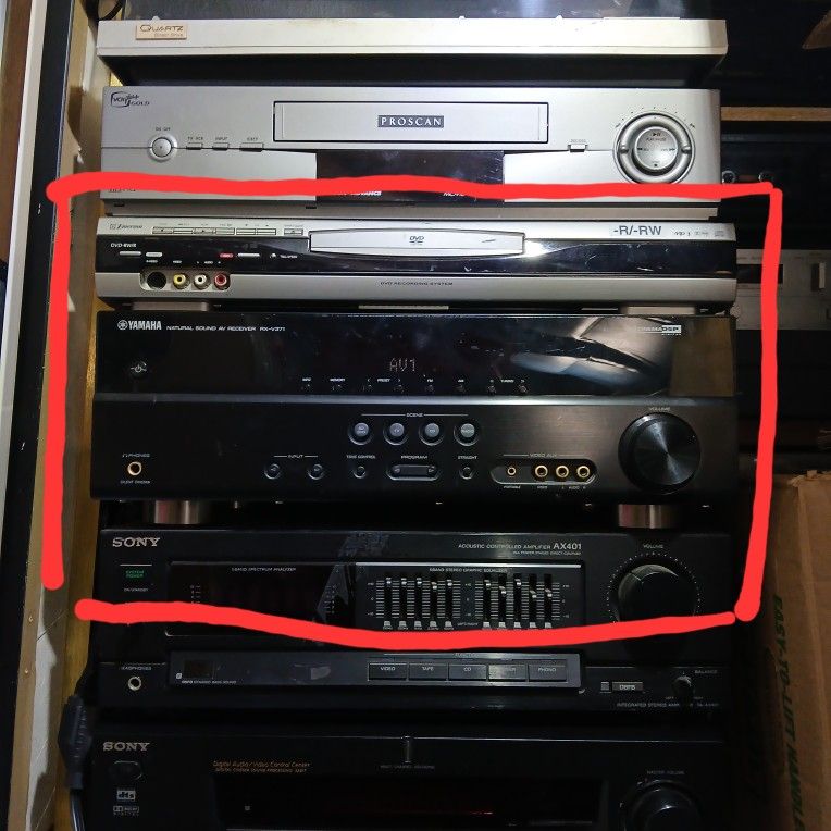 Vintage Yamaha Av Receiver Rx-v371 Cinema Dsp