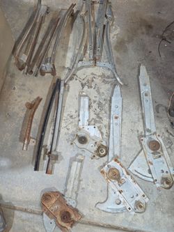1966 67 GTO BUICK OLDS CHEVELLE FRONT AND REAR WINDOW REGULATORS AND TRACKS