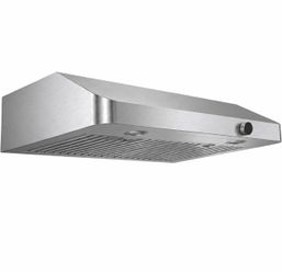 30 Inch Under Cabinet Range Hood, 900 CFM, 4-Speed Knob Control Stainless Steel Kitchen Vent Hood, 3-Way Venting, Model C01-30K
