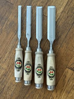 2 Cherries Chisel Set – 4 Sizes (26, 20, 16, 10mm)