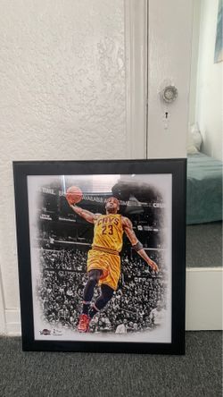 LeBron James Cleveland Cavs sports frame