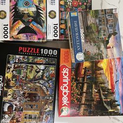 1000 Piece Puzzles $5 Each