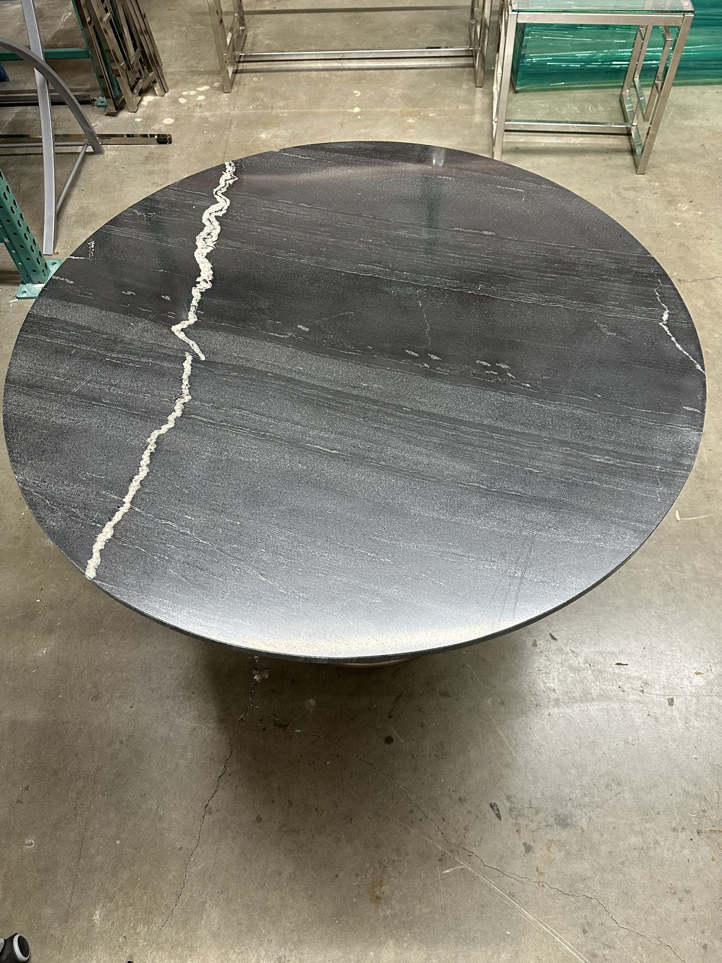 Round Marble Dining Table - 47” 