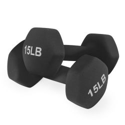 MADOG Dumbbell Set, Anti-Slip Neoprene Coated Hexagon Hand Weights for Home Gym Equipment Workouts Strength Training