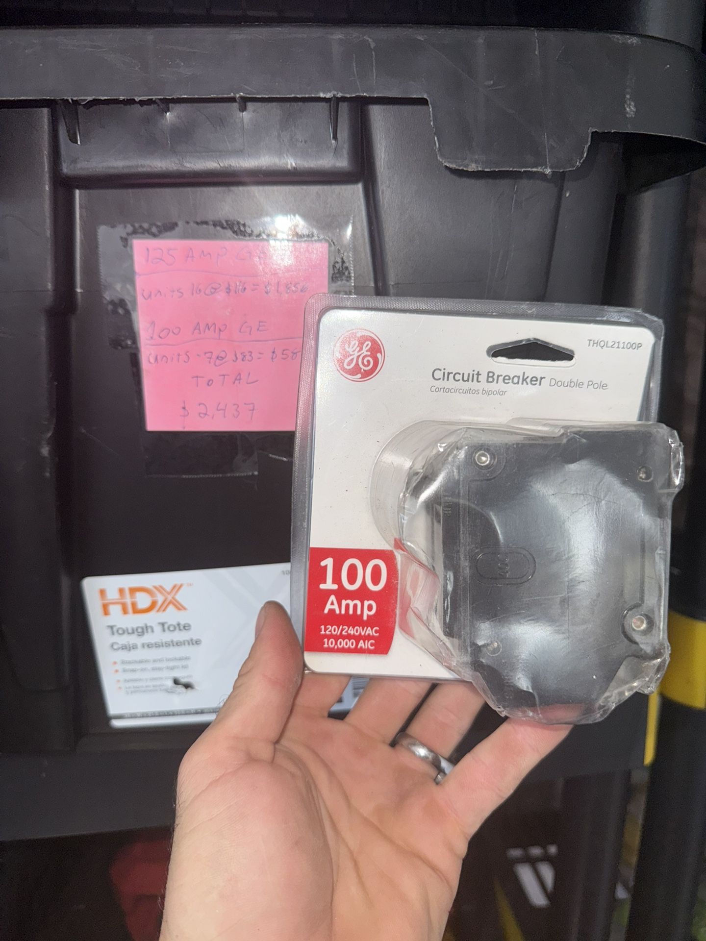 Ge Q Line 100 Amp And 125 Amp Breaker